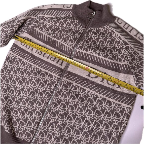 Dior Brown Patterned Women's Jacket - Picture 6 of 7